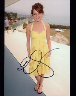 Emma Stone autograph