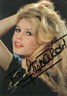 Brigitte Bardot autograph