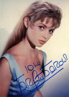 Brigitte Bardot autograph
