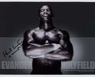Evander Holyfield autograph