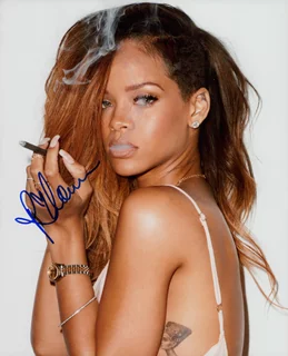 Rihanna autograph