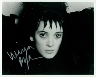 Winona Ryder autograph