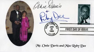 Ossie Davis & Ruby Dee autograph