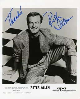 Peter Allen autograph