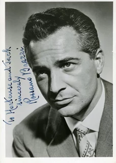 Rossano Brazzi autograph