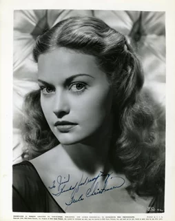 Greta Christensen autograph