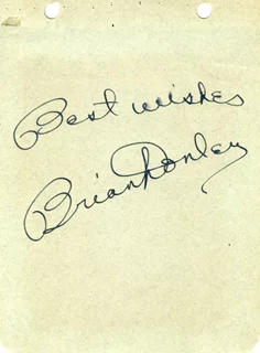 Brian Donlevy autograph