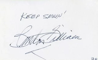 Burton Gilliam autograph