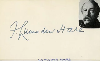 Lumsden Hare autograph