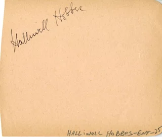 Halliwell Hobbes autograph