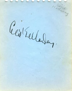 Cecil Kellaway autograph