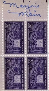 Marjorie Main autograph