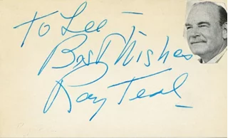 Ray Teal autograph
