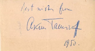 Akim Tamiroff autograph