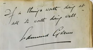 Edmund Gwenn autograph