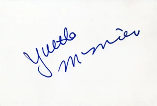 Yvette Mimieux autograph