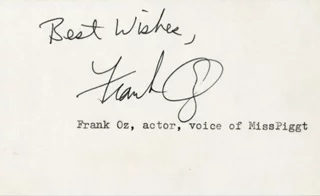 Frank Oz autograph