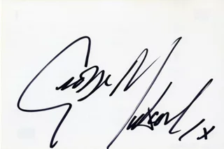 George Michael autograph