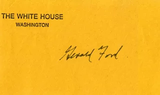 Gerald Ford autograph