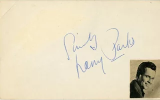 Larry Parks autograph