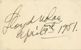Lloyd Nolan autograph