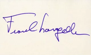 Frank Langella autograph
