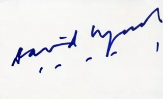 David Lynch autograph