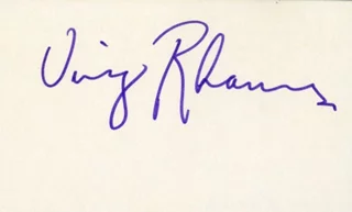 Ving Rhames autograph