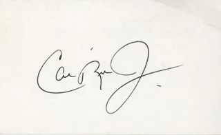 Cal Ripken, Jr. autograph