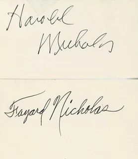 The Nicholas Brothers autograph