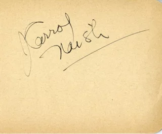 J.  Carrol Naish autograph