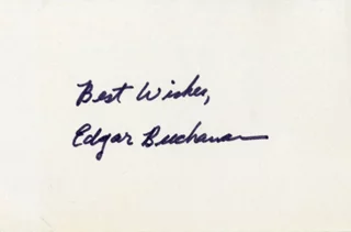 Edgar Buchanan autograph