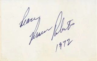 Pernell Roberts autograph