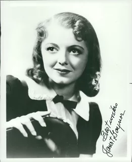 Janet Gaynor autograph