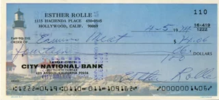 Esther Rolle autograph