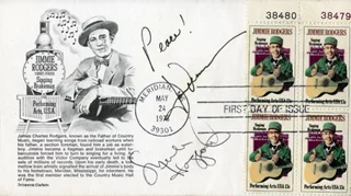 John Denver & Merle Haggard autograph