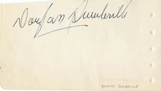 Douglass Dumbrille autograph