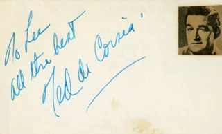 Ted de Corsia autograph