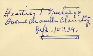 Howard Chandler Christy autograph