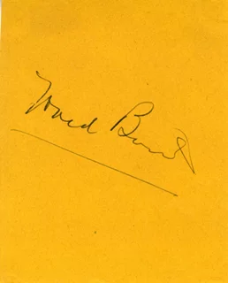 Ward Bond autograph