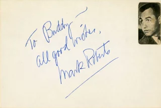 Mark Roberts autograph