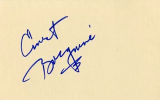 Ernest Borgnine autograph