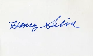 Henry Silva autograph