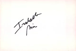 Izabella Miko autograph