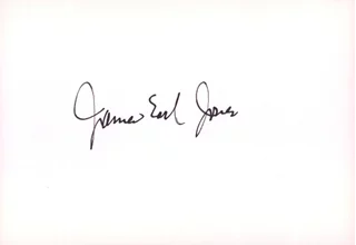 James Earl Jones autograph