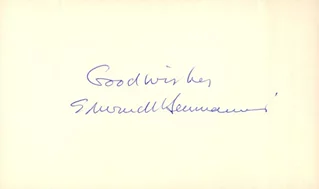 Edward Herrmann autograph