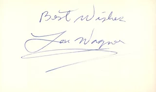 Lou Wagner autograph