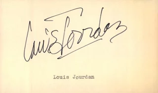 Louis Jourdan autograph