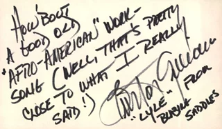 Burton Gilliam autograph