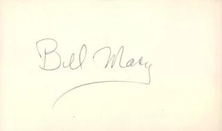 Bill Macy autograph